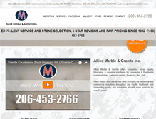 Tablet Screenshot of alliedmarbleinc.com